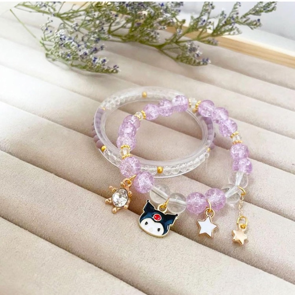 Anime bracelet. Purple Rabbit. NWT 2 pieces
